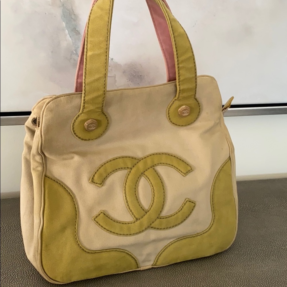 Chanel canvas tote